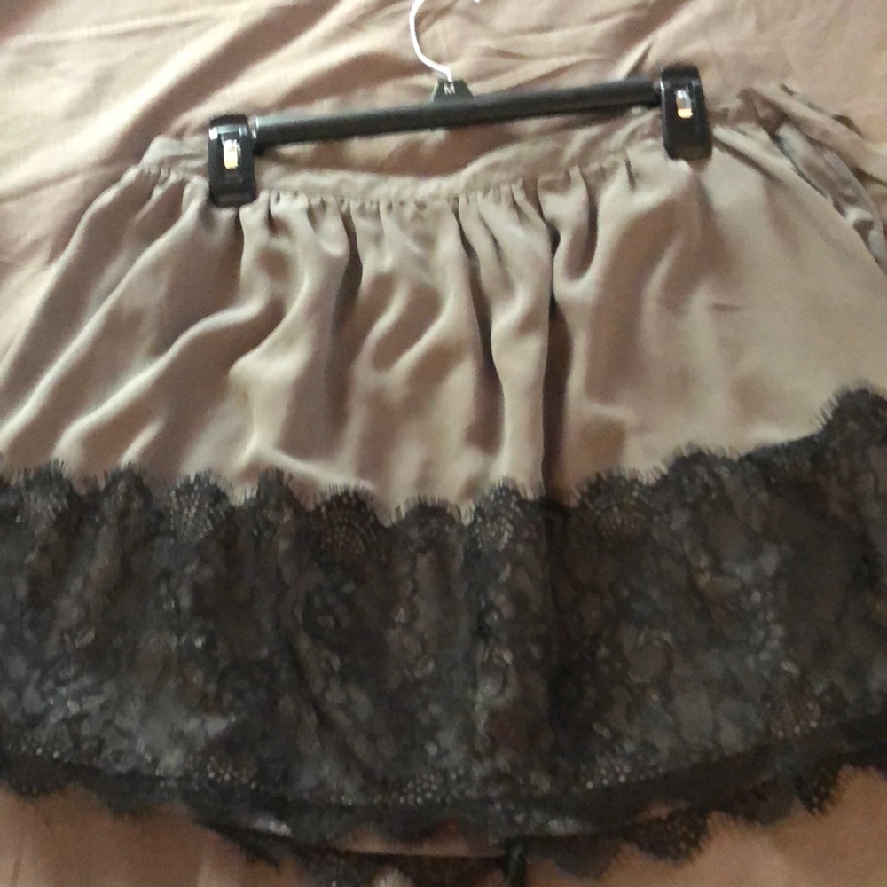 Black and grey skirt